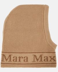 Max Mara Gong Logo Balaclava in Natural | Lyst Canada