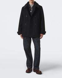 Our Legacy Taupe Dispatch Peacoat in Brown for Men | Lyst