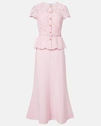 Self-Portrait Petal Lace Midi Dress in Green | Lyst Self-Portrait Petal Lace Midi Dress in Green | Lyst