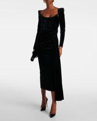 alex perry mila velvet midi dress alex perry mila velvet midi dress