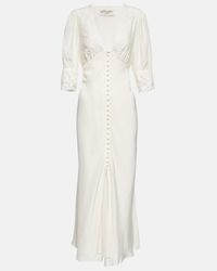 rixo regine floral embroidered tiered maxi dress RIXO Regine Cotton Maxi Dress – La bottega Fashion Store