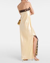 sir willa lace trimmed cutout silk maxi dress SIR. Willa Silk Cut-Out Gown