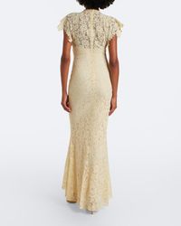 siedrés tallula bow-embellished cotton lace maxi dress Siedres Tallula Bow-Embellished Cotton Lace Maxi Dress in White
