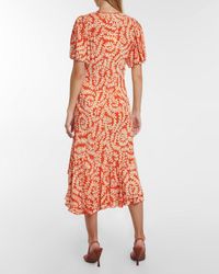 Diane von Furstenberg Layla Dress in Natural | Lyst UK
