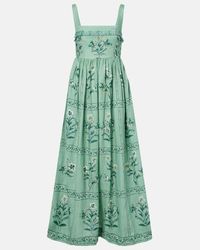 chinese dress ladies Manoella Floral Maxi Dress in Red