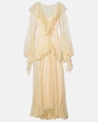 knee length dresses for ladies HAUSOS MAXI DRESS IN BALLET CHIFFON – DE LA VALI OFFICIAL main image 1