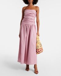 Faithfull the Brand Soleil Linen Maxi Dress in White | Lyst
