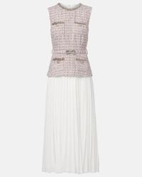sachin and babi light blue dress Self-Portrait Lilac Chiffon Pussy Bow Midi Dress main image 1