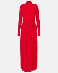 princess polly baby blue dress Proenza Schouler Twist-back Stretch-crepe Maxi Dress in Black