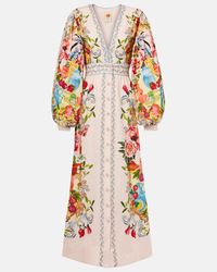 chinese dress ladies Farm Rio Women's Sleeveless Shell Mix Maxi Dress