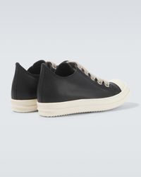 Rick Owens Oversized-Tongue Sneakers in Black for Men | Lyst