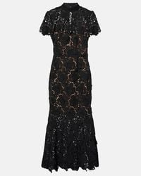 Self-Portrait Lace Maxi Dress in Black | Lyst Self-Portrait Lace Maxi Dress in Black | Lyst