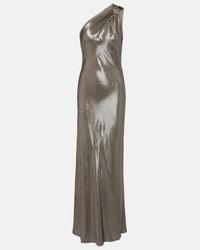 Max Mara Acqua Floral Strapless Gown in Natural | Lyst Max Mara Acqua Floral Strapless Gown in Natural | Lyst