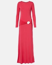 Cala De La Cruz Ornella Ruched Jersey Maxi Dress | Lyst Cala De La Cruz Ornella Ruched Jersey Maxi Dress | Lyst