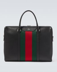Gucci Leather Briefcase in Black for Men | Lyst