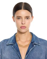Off-White c/o Virgil Abloh Silver Short Multi Paperclip Necklace