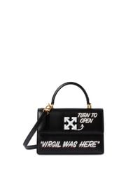 Off-White OWNP037S23LEA003 JITNEY 1.4 TOP HANDLE Bag Blue