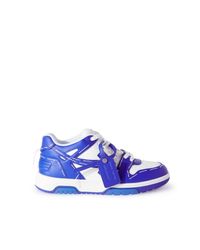 Off-White c/o Virgil Abloh Out Of Office Low Sartorial Stitching Sneakers - Blue