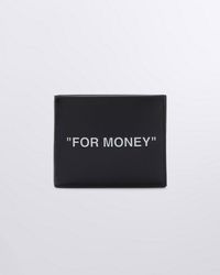 Off-White c/o Virgil Abloh "for Money" Bi-fold Wallet - Black