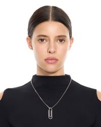 Off-White c/o Virgil Abloh Silver Short Multi Paperclip Necklace