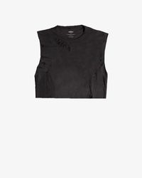 Other Cropped Thrasher Tank - Black