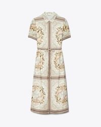 Tory Burch Crystal-Embroidered Slip Dress in Natural | Lyst UK Tory Burch Crystal-Embroidered Slip Dress in Natural | Lyst UK