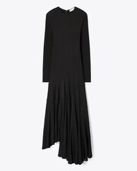 Tory Burch Jersey Hoop Dress in Purple | Lyst