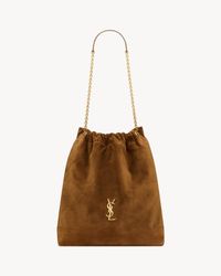 Saint Laurent ジェイミー ポーチ（シルクツイル） マロン