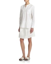 Vince | White Pleated Skirt | Lyst