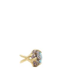 Anabela Chan | Multicolor 'serpent & Vine' 18k Gold Solitaire Topaz Cocktail Ring | Lyst