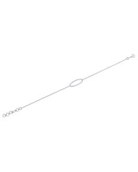Anne Sisteron - 14kt White Gold Diamond Oval Bracelet - Lyst
