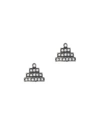Lulu Frost - Black Crystaline Stud - Lyst