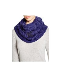 Tory Burch | Purple Whipstitch T Snood Scarf | Lyst