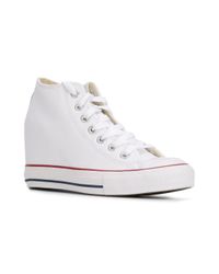 converse chuck taylor all star wedge white trainers