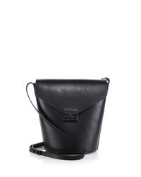 Loeffler Randall | Black Flap Bucket Bag | Lyst