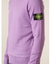 Stone Island Classic Sweater in Pink & Purple (Purple) for Men - Lyst