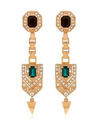 Mawi | Metallic Drop Deco Crest Earrings | Lyst