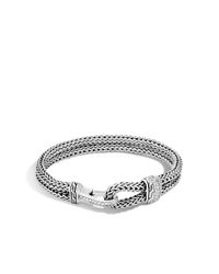 John Hardy | Metallic Diamond Pave Medium Chain Bracelet | Lyst
