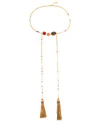 Gas Bijoux | Metallic Serti Tie Holly Necklace | Lyst