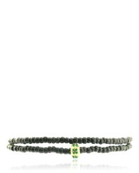 Luis Morais | Metallic Double Wrap Beaded Bracelet | Lyst