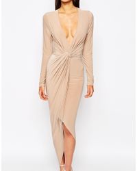 Club L Synthetic Slinky Maxi Dress With 