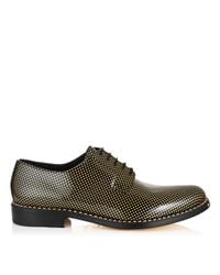 Jimmy Choo Metallic 'alaric' Polka Dot Patent Leather Derbies for men