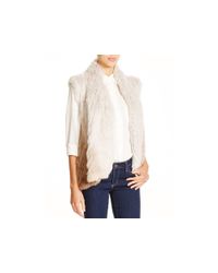 Moon & Meadow | Beige Ombre Fur Vest | Lyst
