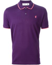 Pringle of Scotland Pink Logo-Embroidered Polo Shirt for men
