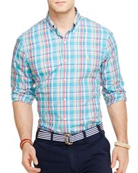 Ralph Lauren | Blue Polo Plaid Poplin Button Down Shirt - Regular Fit for Men | Lyst