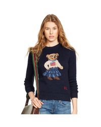 ralph lauren bear sweater women's sale