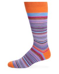 Saks Fifth Avenue | Multicolor Merino Wool-blend Multistriped Socks for Men | Lyst