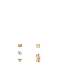 Rebecca Minkoff | Metallic 5-piece Stud Earring Set | Lyst