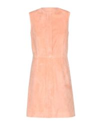 Konserveringsmiddel amerikansk dollar Modregning Balenciaga Silk Suede Dress in Pink (Orange) - Lyst