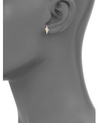 Phyne By Paige Novick | Metallic Celia Diamond & 14k Yellow Gold Stud Earrings | Lyst